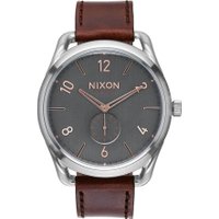NIXON A465-2064 C45 Leather Gray Rose Gold 45mm 10ATM bei Timeshop24 DE