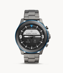 Fossil Hybrid Smartwatch HR Latitude Edelstahl rauchgrau für nur 64,85 Euro