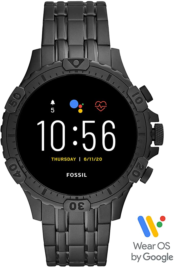 Fossil Garrett HR Smartwatch Gen 5 mit Touchscreen, Herzfrequenzmesser, GPS, NFC und Smartphone Benachrichtigungen